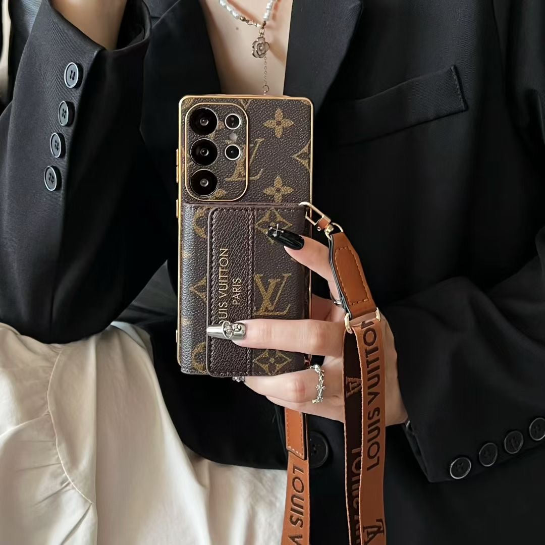 Luxury Style Samsung Galaxy Phone Case S22-S26 Plus Ultra Crossbody