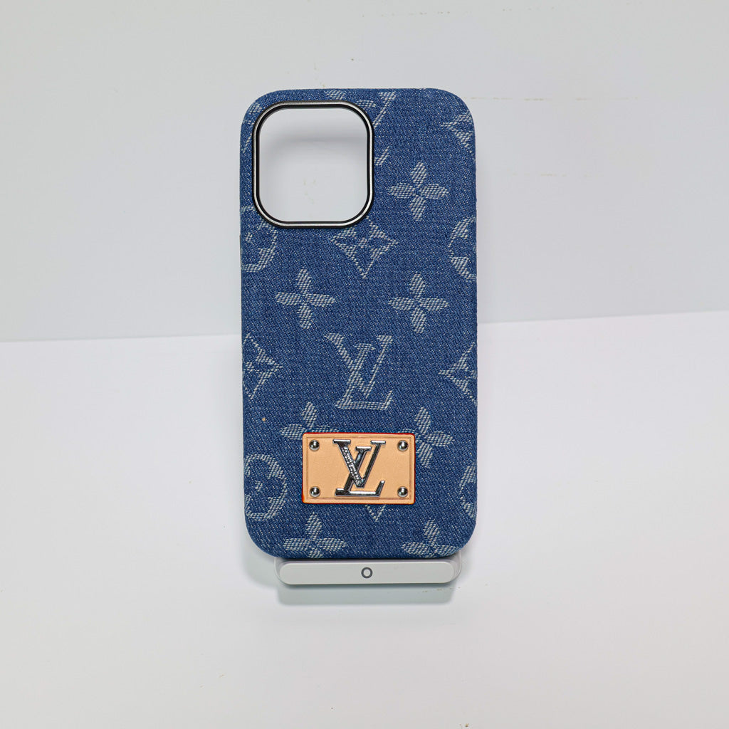 Denim Style Lv Case Iphone 13-16 Pro Max