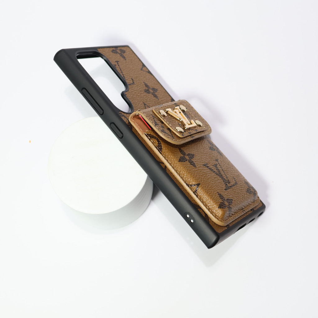 Louis Vuitton Galaxy Case Card Holder For Samsung S22 23 24 25 26 Plus Ultra Series