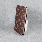 Louis Vuitton Phone Case Wallet For Iphone 12 13 14 15 16 Pro Max Plus Brown Monogram
