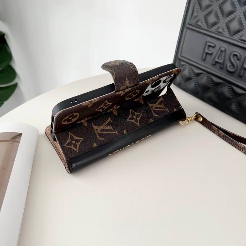 Fashion Designer Iphone Wallet Case Card Holder Kickstand For 12 13 14 15 16 Pro Max Plus Series