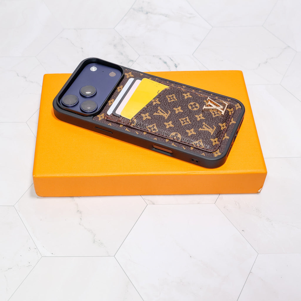 Lv Iphone Card Holder Case For 12-17 / Pro / Pro Max / Plus / Air