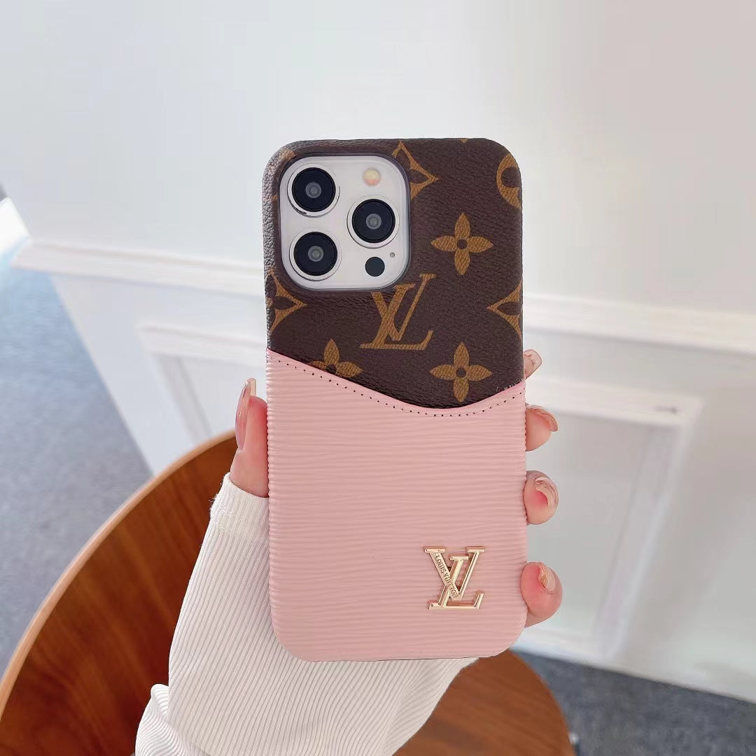 Iphone 14 Pro Max Louis Vuitton Case Card Holder For Iphone 12 13 14 15 16 Pro Max Plus