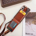 Luxury Crossbody Phone Case Card Holder Iphone 12 13 14 15 16 Pro Max