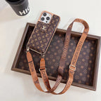 Luxury Crossbody Phone Case Card Holder Iphone 12 13 14 15 16 Pro Max