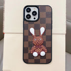 3D Luxury Designer Iphone Case Checkered Pattern For 11 12 13 14 Pro Max