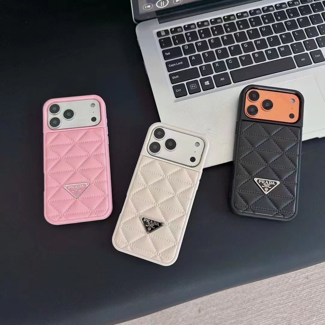 Luxury Prada Iphone Cover For 17 / Pro / Pro Max / Air / Series