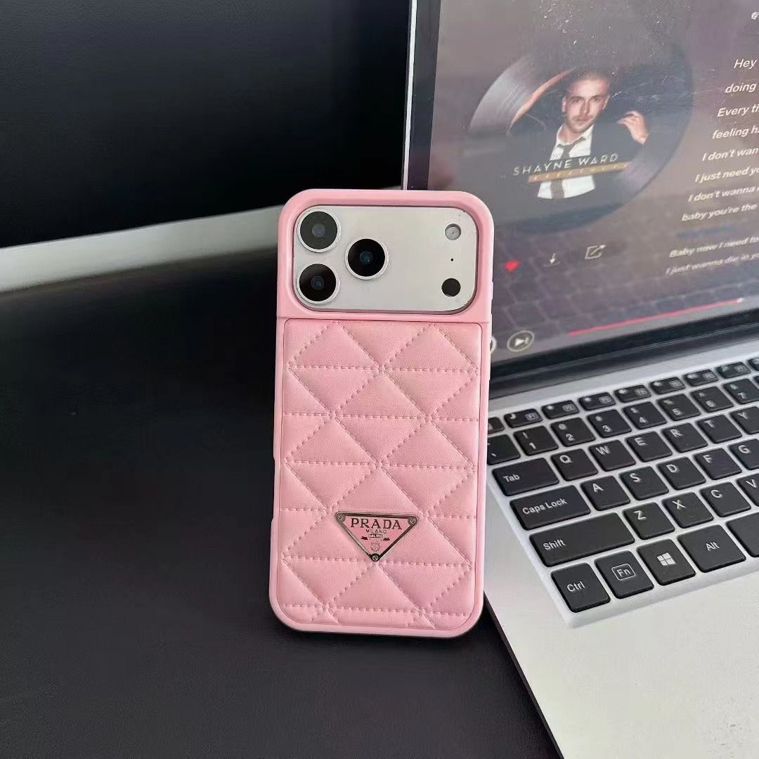 Luxury Prada Iphone Cover For 17 / Pro / Pro Max / Air / Series