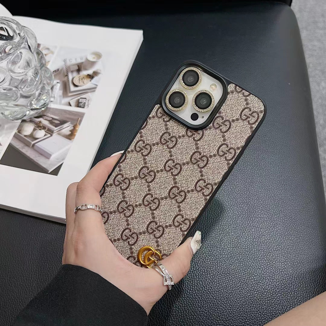 Lv Monogram Luxury Case Iphone 12 13 14 15 16 Pro Max