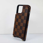 Crossbody Phone Case Designer Checkered Leather For Iphone 11 12 13 14 Pro Max