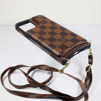 Crossbody Phone Case Designer Checkered Leather For Iphone 11 12 13 14 Pro Max
