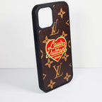 Lv Phone Case Embroidery 3D Heart For Iphone 12 13 Pro Max