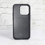 Lv Stamped Leather Case Black For Iphone 12 13 14 Pro Max Series