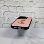 Ysl Leather Iphone Case Fashion Soft Pink For 12 13 14 Pro Plus Version