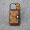 Lv Card Slot Wallet Case For Iphone 12 13 14 15 16 Pro Max Plus