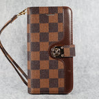 Lv Folio Wallet Phone Case Samsung Galaxy S22 23 24 25 Plus Ultra