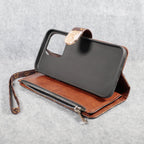 Fashion Lv Wallet Iphone Case Zip Kickstand Function For Iphone 12 13 14 15 16 Pro Max Plus