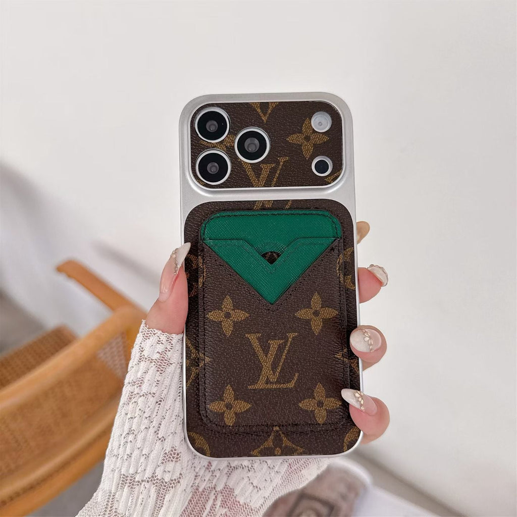 Magnet Card Holder Lv Phone Case For Iphone 13-17 / Pro / Pro Max / Plus / Air