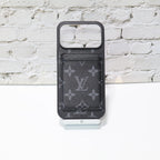 Lv Magsafe Phone Case With Magnet Card Holder For Iphone 17 Series