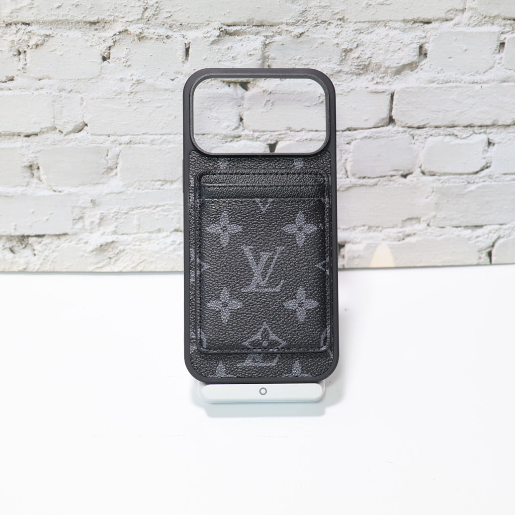 Lv Magsafe Phone Case With Magnet Card Holder For Iphone 17 Series