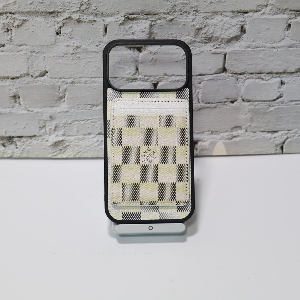 Lv Magsafe Phone Case With Magnet Card Holder For Iphone 17 Series