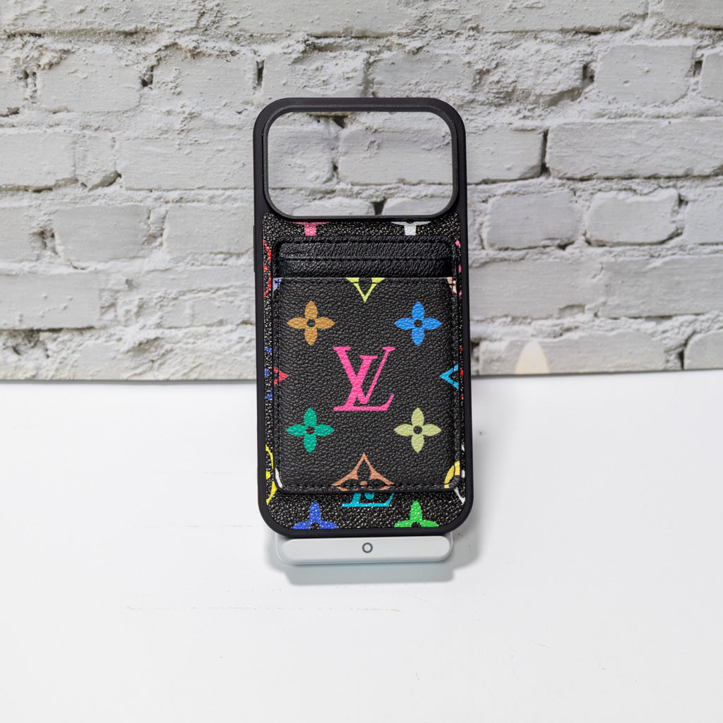 Lv Magsafe Phone Case With Magnet Card Holder For Iphone 17 Series