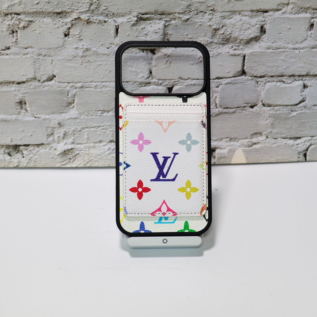 Lv Magsafe Phone Case With Magnet Card Holder For Iphone 17 Series