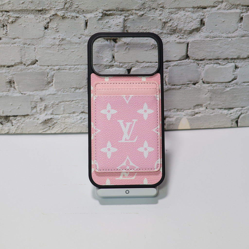 Lv Magsafe Phone Case With Magnet Card Holder For Iphone 17 Series