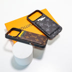 Lv Magsafe Phone Case With Magnet Card Holder For Iphone 17 Series