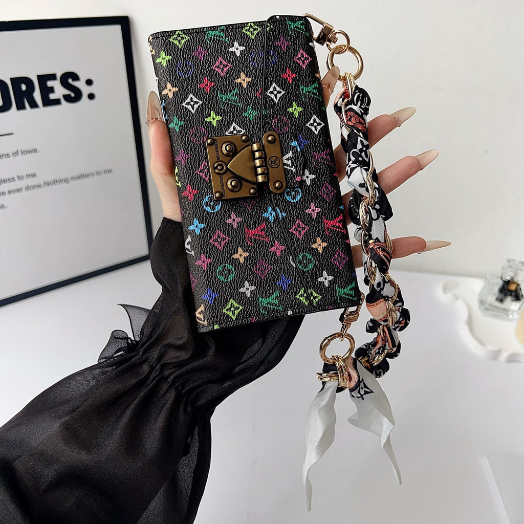 Multicolor Lv Style Crossbody Case Wallet For 13-17 / Pro / Pro Max
