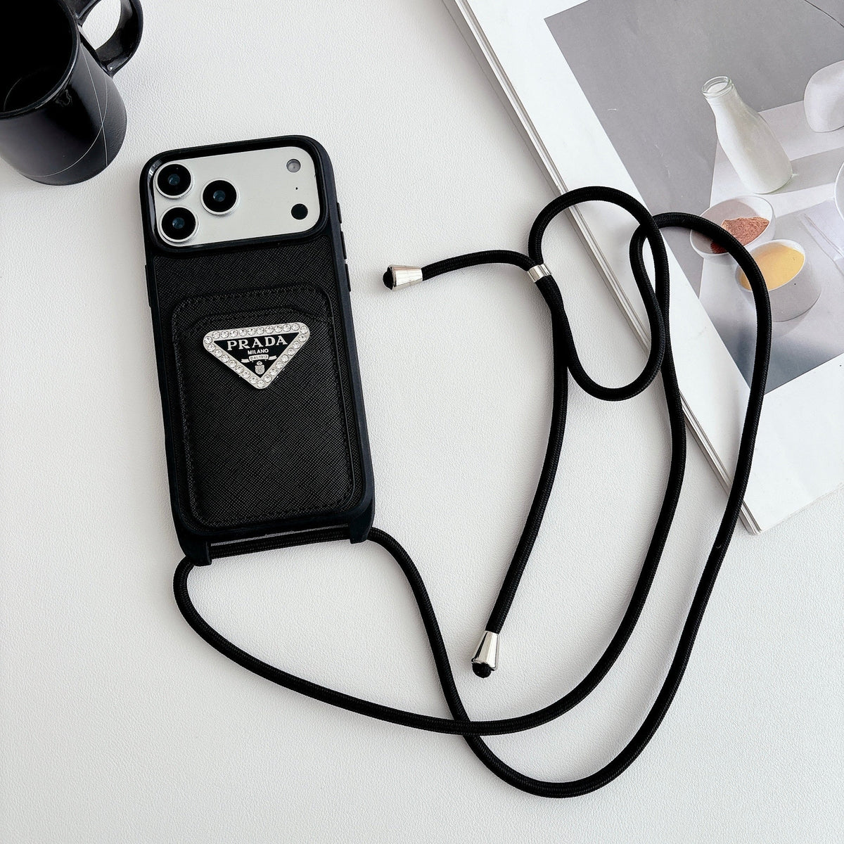 Prada Crossbody Phone Case Iphone 12-17 / Pro / Pro Max / Plus / Air