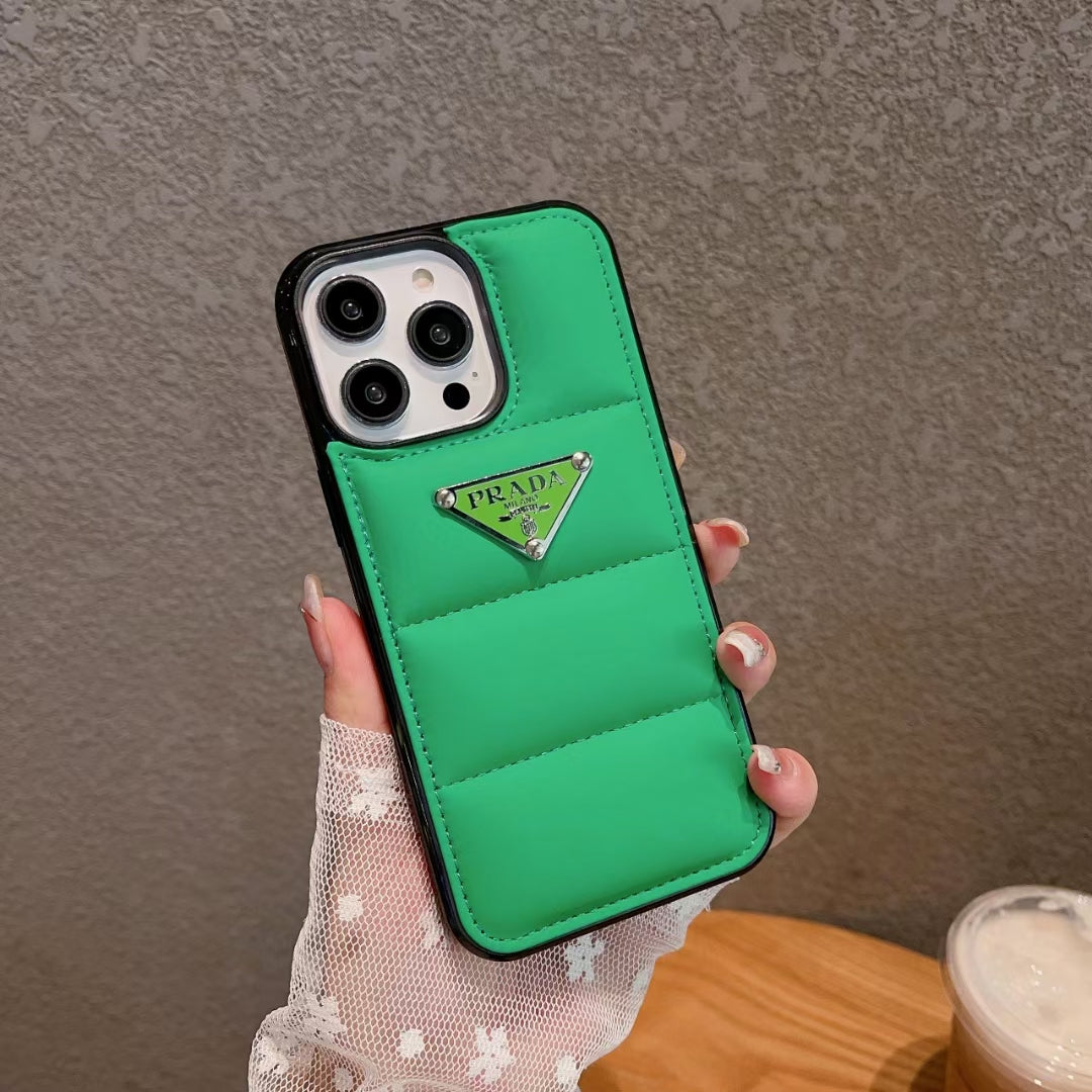 Prada Puffer Phone Case For Iphone 11 12 13 14 15 16 Pro Max Plus