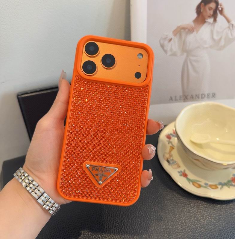 Rhinestone Prada Phone Case Iphone 13-17 / Pro / Pro Max