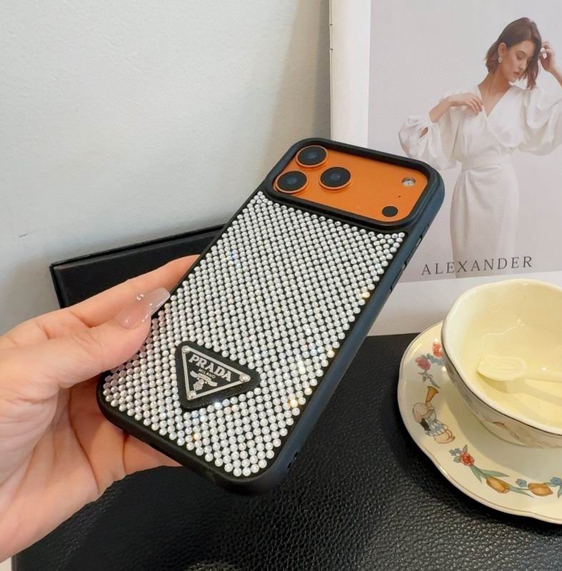 Rhinestone Prada Phone Case Iphone 13-17 / Pro / Pro Max