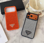 Rhinestone Prada Phone Case Iphone 13-17 / Pro / Pro Max