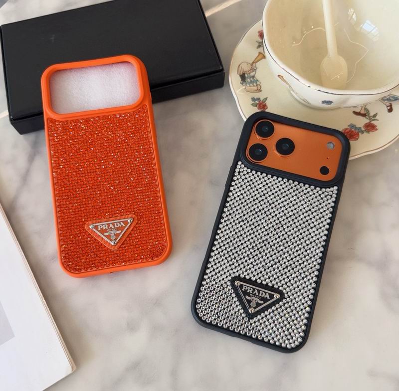 Rhinestone Prada Phone Case Iphone 13-17 / Pro / Pro Max