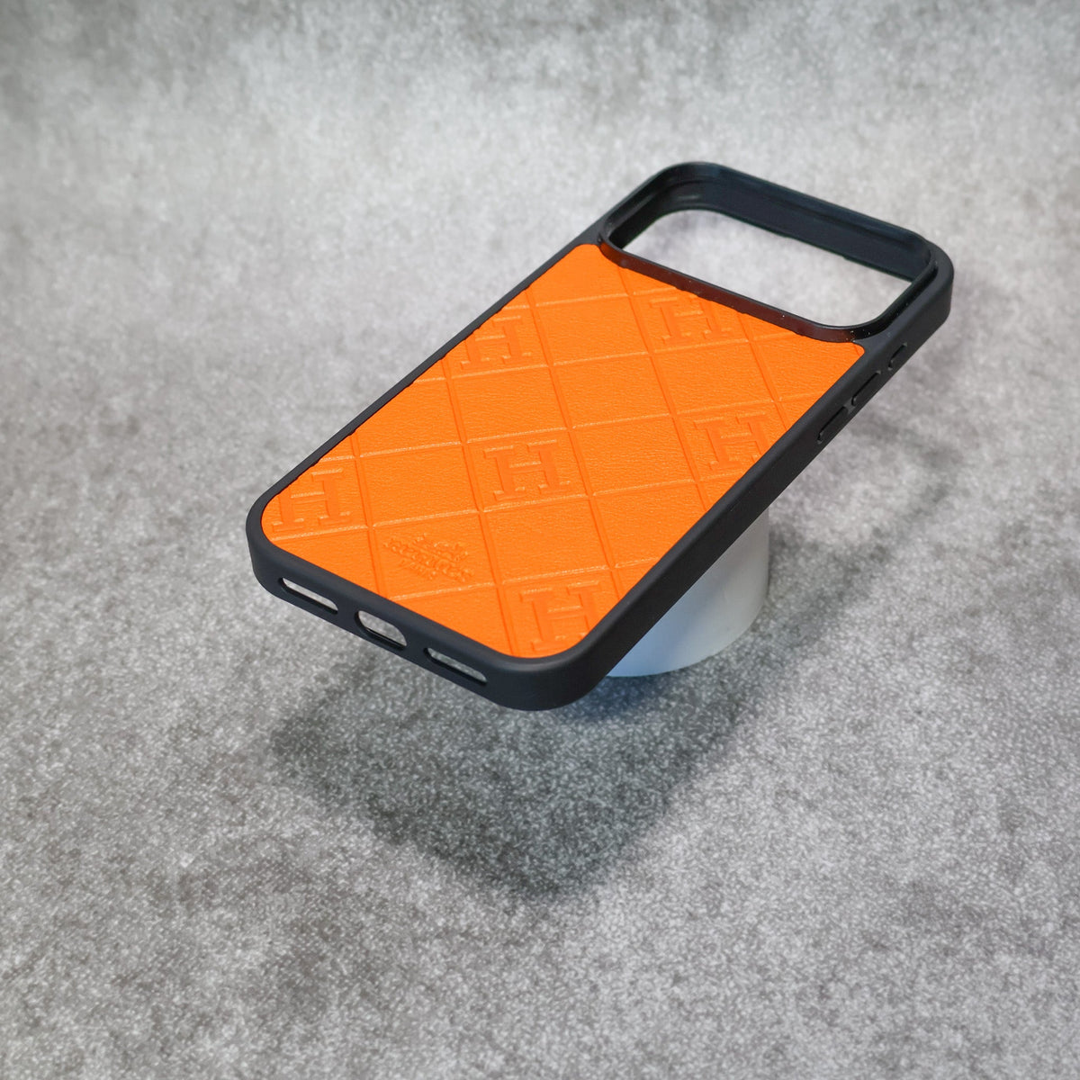 Stamped Leather H Iphone Case For 17 Series