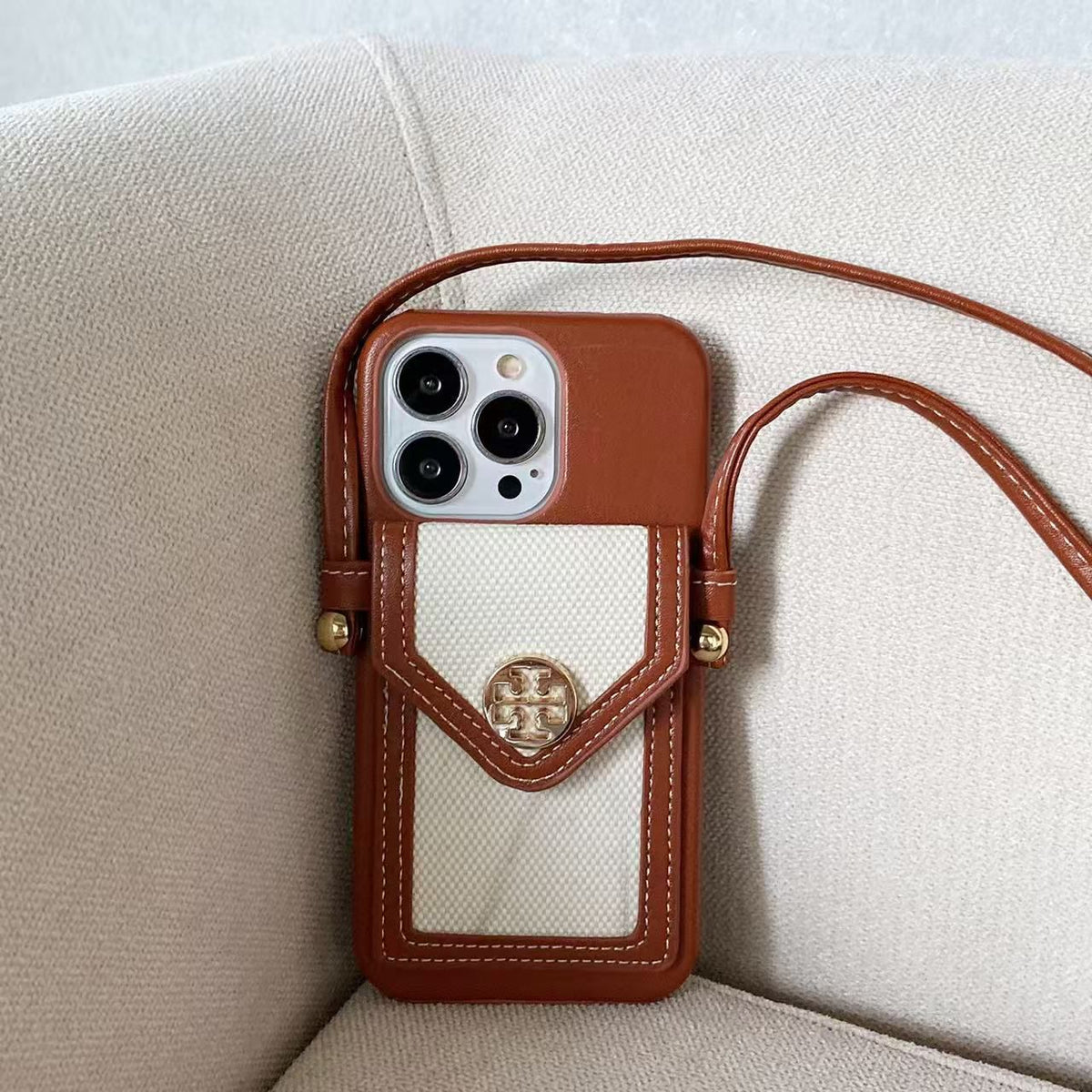 Tb Crossbody Phone Case Card Holder For Iphone Series