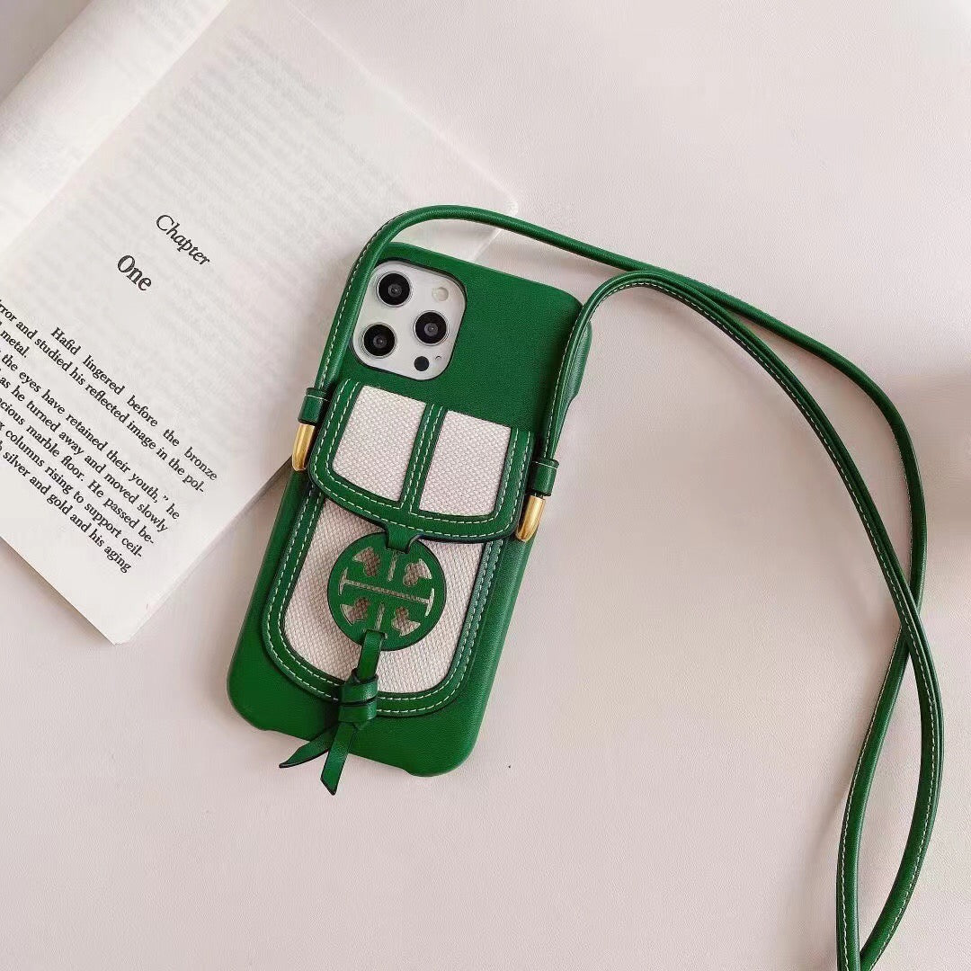 Designer Iphone Crossbody Case With Card Slot For Iphone 11 12 13 14 Pro Max / Series