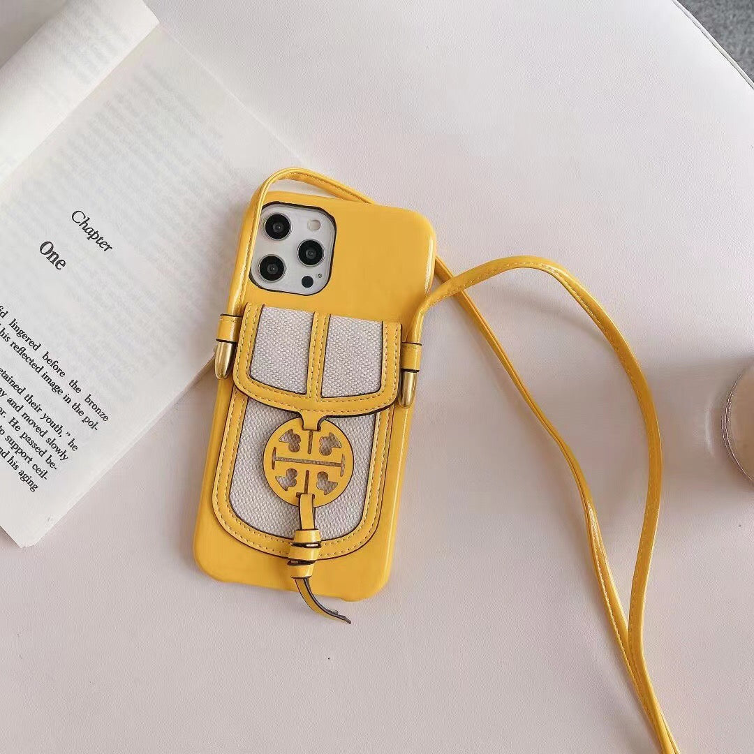 Designer Iphone Crossbody Case With Card Slot For Iphone 11 12 13 14 Pro Max / Series
