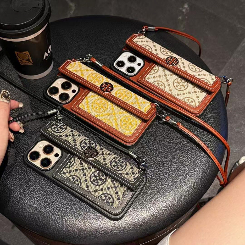 Tory Burch Iphone Wallet Case For 12-17 Pro Max Plus Air