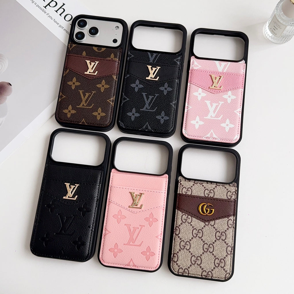 Louis V Card Holder Iphone 17 Series Case