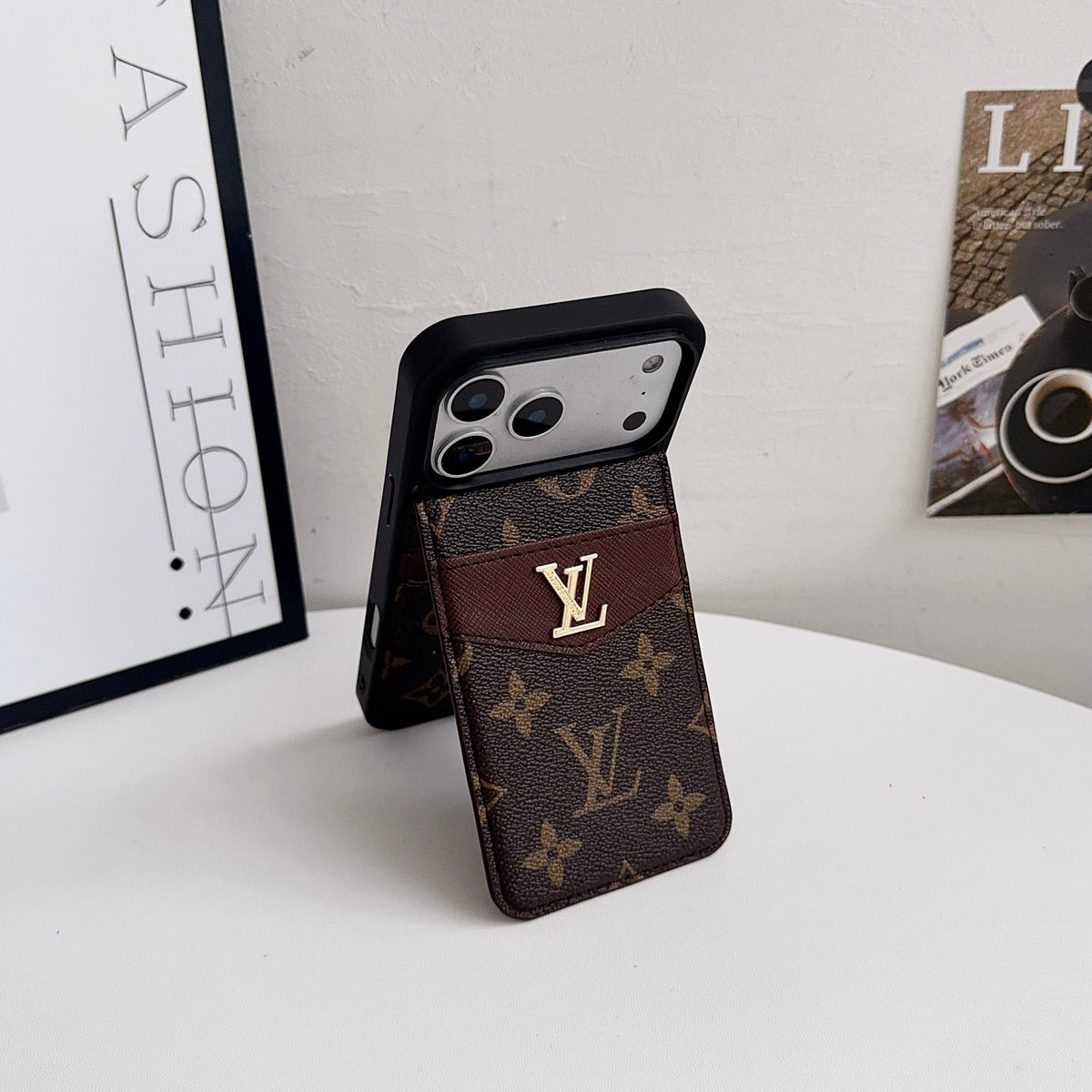 Louis V Card Holder Iphone 17 Series Case