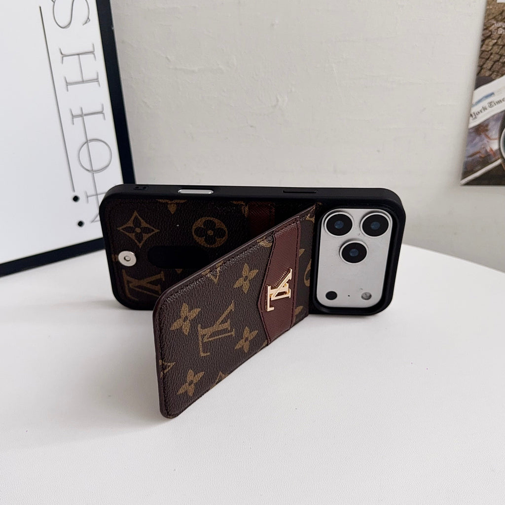 Louis V Card Holder Iphone 17 Series Case