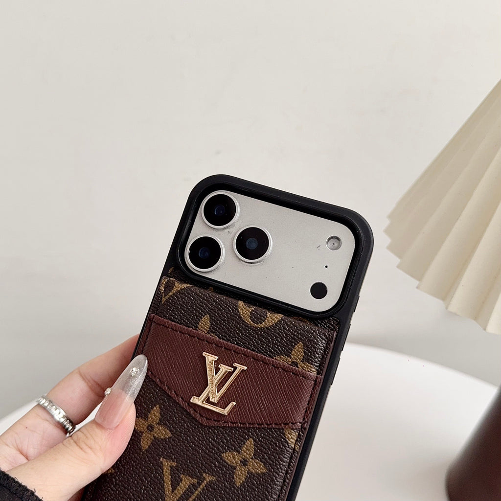 Louis V Card Holder Iphone 17 Series Case