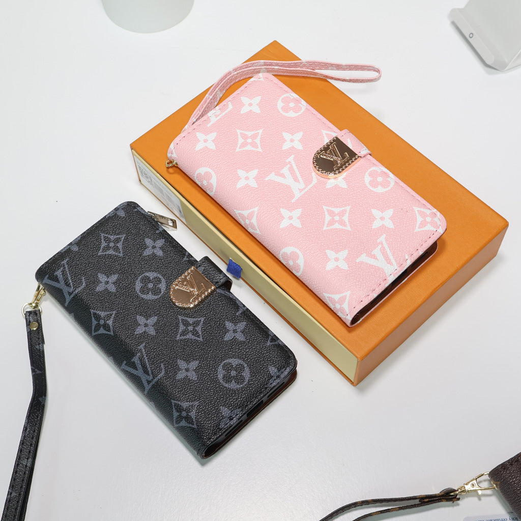 Zippered Lv Wallet Phone Case For Iphone 17 Series