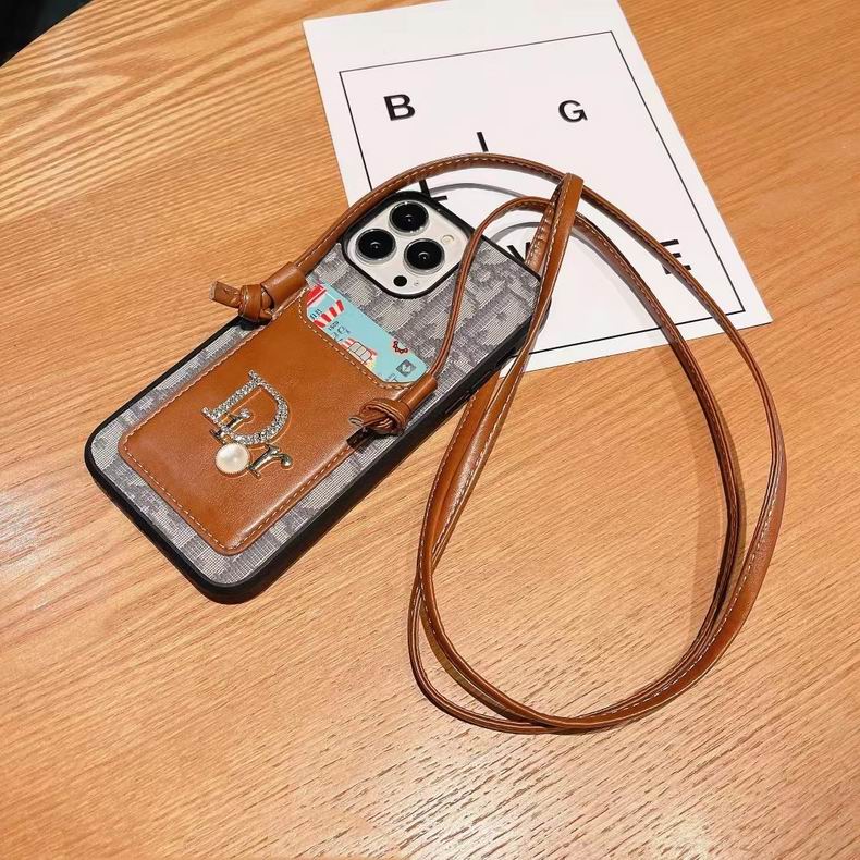 Dr Crossbody Rhinestones Initials Case For Iphone 11 12 13 Pro Max