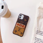 Monogram Leather Phone Case For Iphone 11 12 13 Pro Max