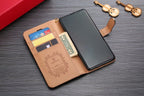 Lv Monogram Leather Phone Case For Samsung Galaxy S22 23 24 25 Ultra Plus