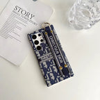 Dior Phone Case Samsung Galaxy Hand Strap S22 23 24 25 26 Ultra Plus